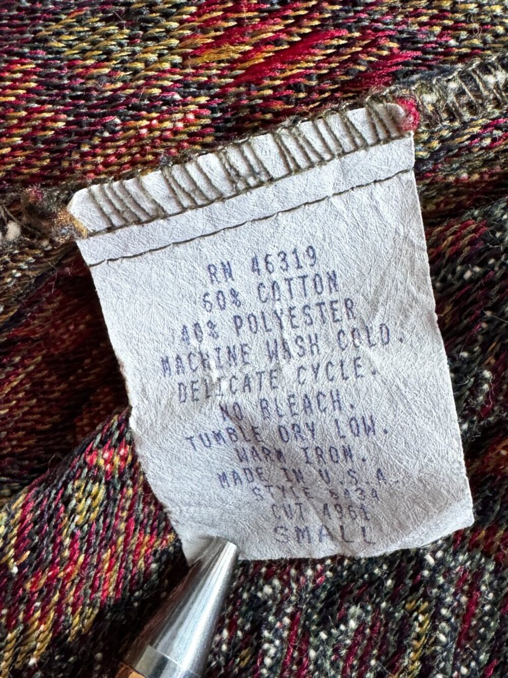Vintage 90s Got You Covered Woven Tapestry Paisley Vest - Picture 7 of 13